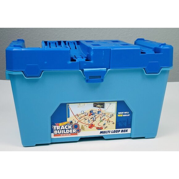 HOT WHEELS Track Builder Multi Loop & Barrel Box Replacement Parts + 4 NIP Cars - Picture 6 of 11